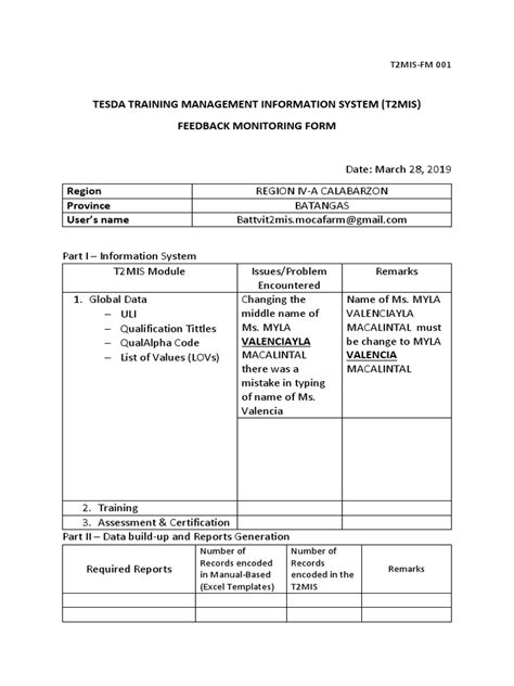 t2mis log in|TESDA Training Management Information system (t2MIS).